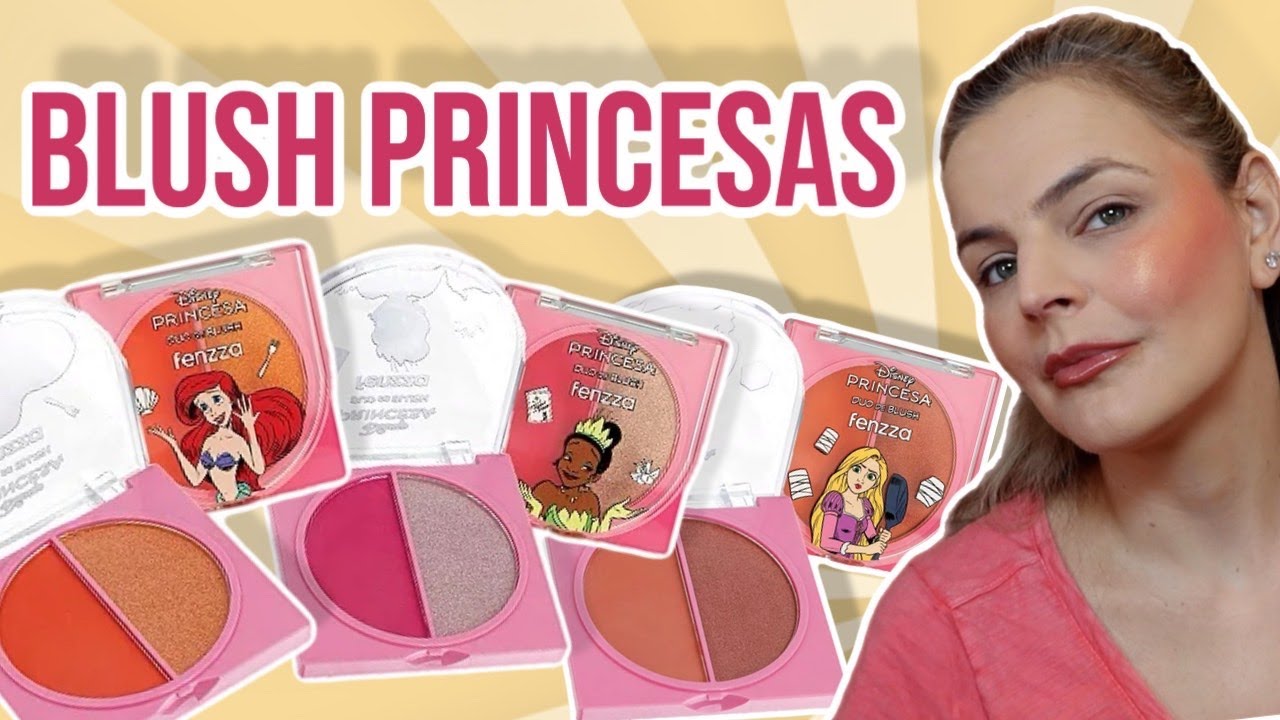 TESTANDO O BLUSH DA COLEÇÃO DA FENZZA COM AS PRINCESAS