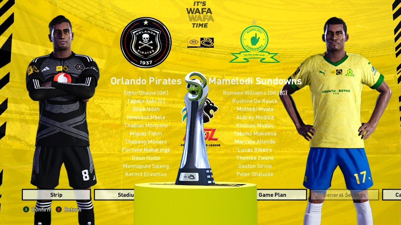 MTN8 Final  Orlando Pirates vs Mamelodi Sundowns Pes21 Smoke patch football life 24