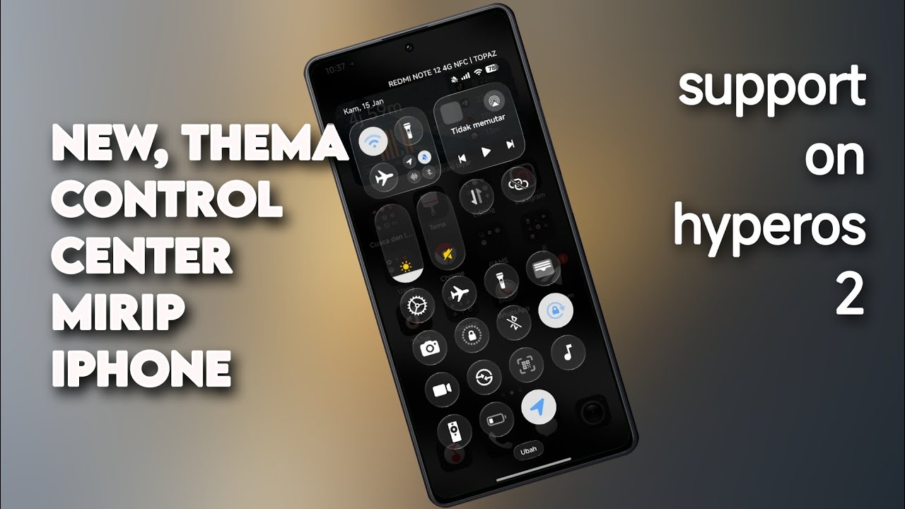 [NO ROOT] Bisa merasakan control center mirip seperti iPhone di perangkat Xiaomi, redmi, Poco
