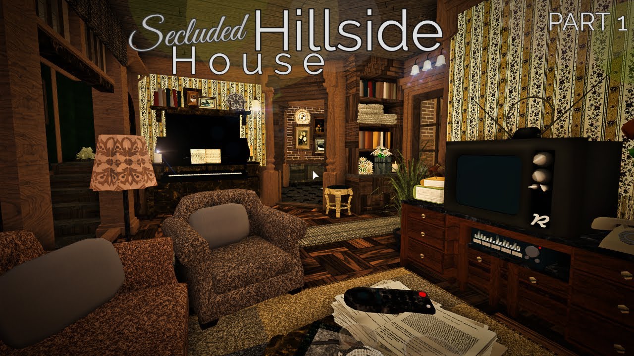Secluded Hillside House Part (1/3) | House Build | Bloxburg ROBLOX