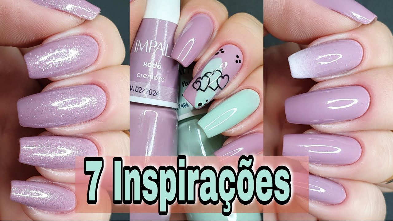 7 Inspirações de unhas usando os esmaltes Xodó e Flutua da Impala | Naty Scalada