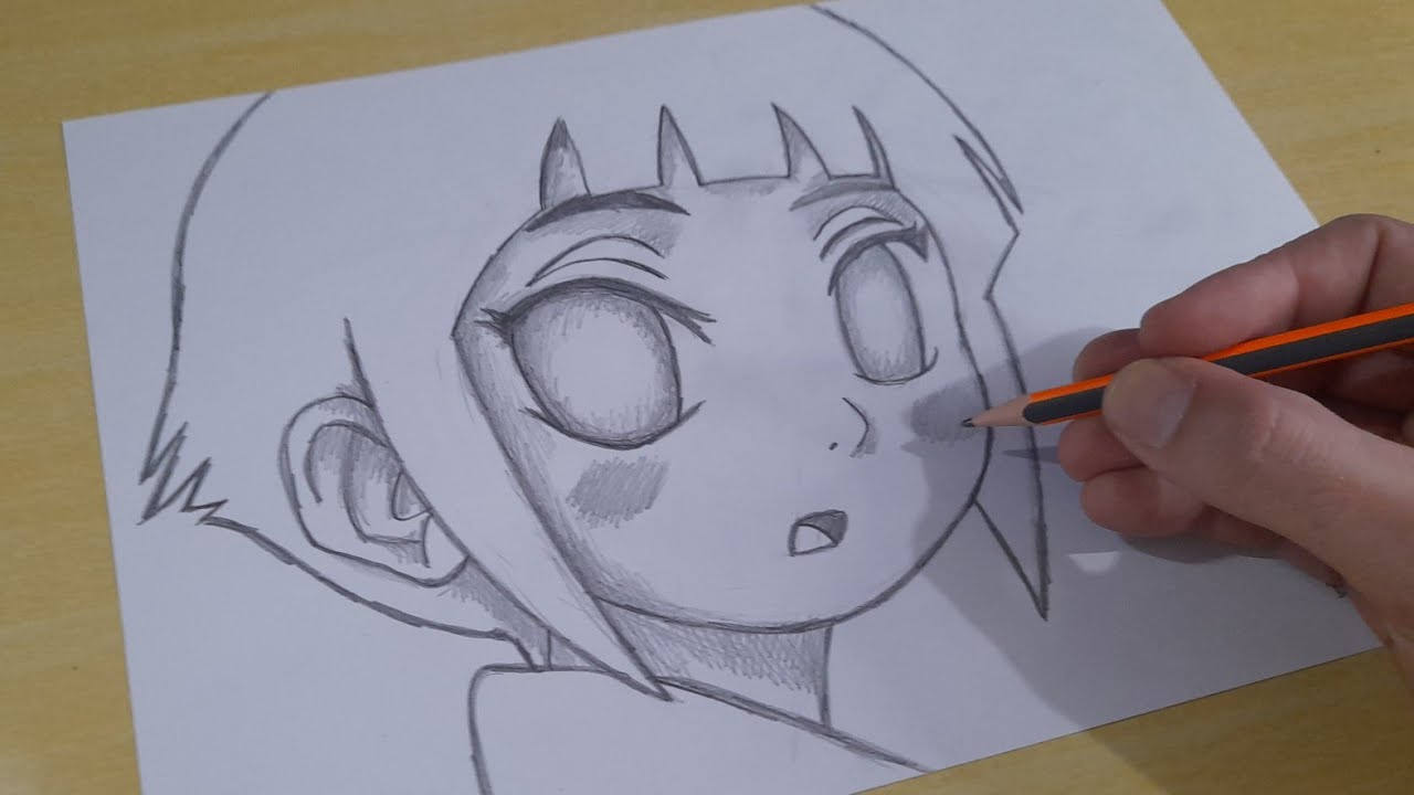 FACIL DE DESENHAR | COMO DESENHAR KID HINATA | ANIME NARUTO | PASSO A PASSO