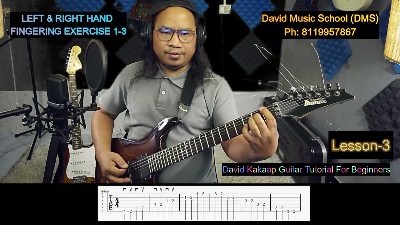 LEFT & RIGHT HAND  FINGERING EXERCISE 1 3
