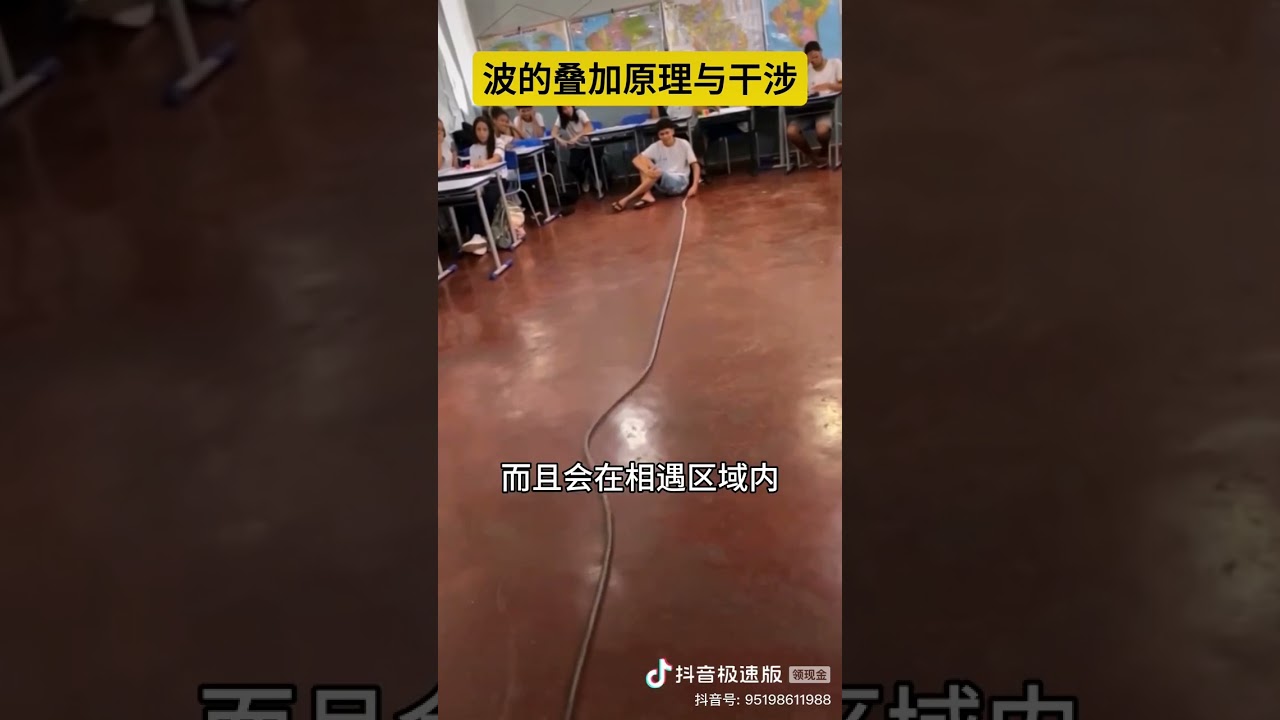 波的叠加原理和干涉现象 #科普 #物理 #波的叠加 #波的干涉 #每天跟我涨知识