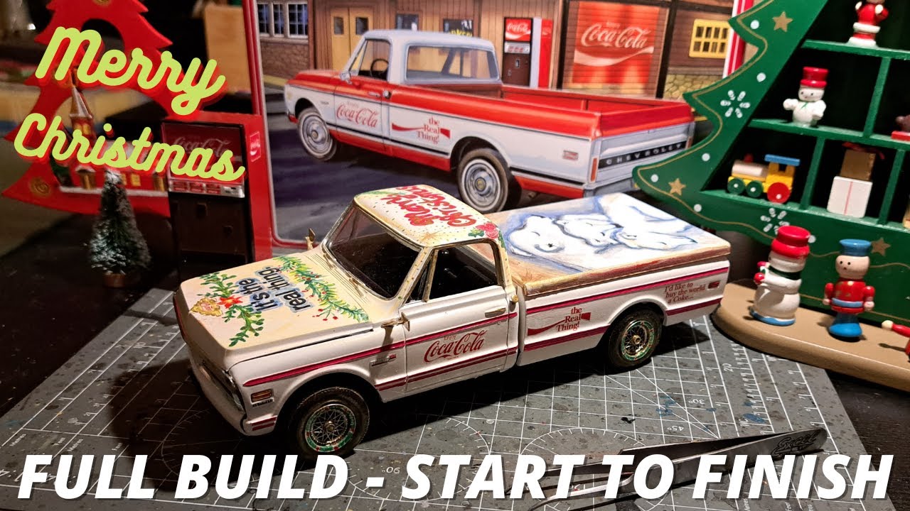 Building the 1972 Chevy Fleetside Pickup: 1/25 Scale Model Kit from AMT. Christmas Build
