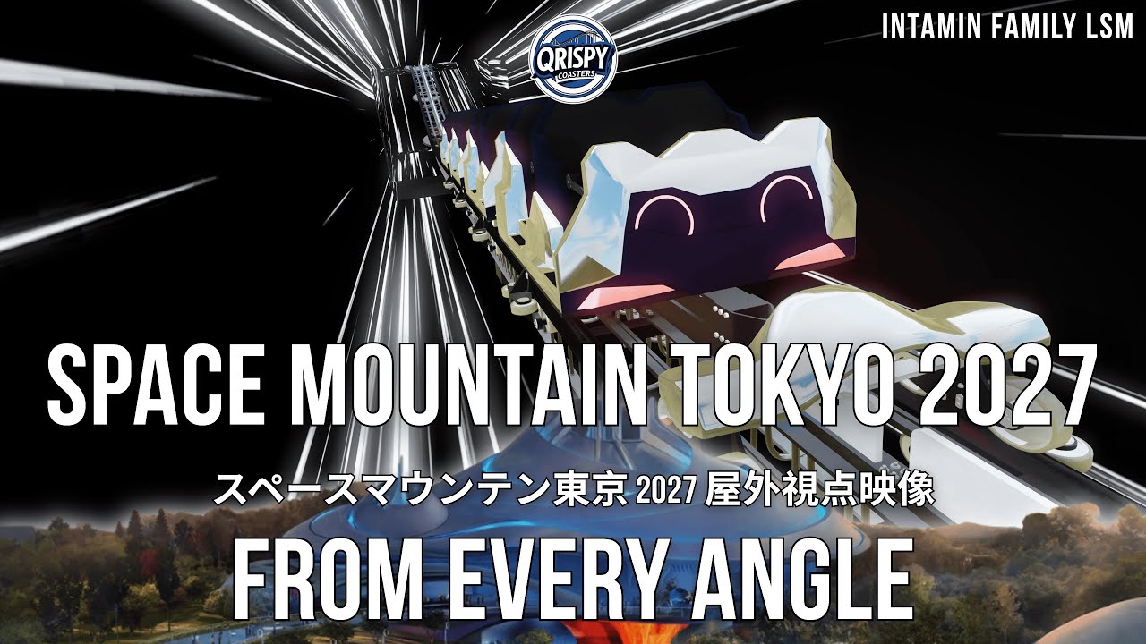 Space Mountain Tokyo 2027 POV (From Every Angle) | 5 NEW Camera Views + Indoor Drone Shots