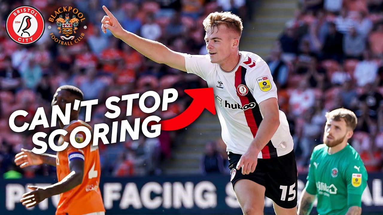 Pitchside view of Blackpool 3-3 Bristol City! 🎥 RED ZONE