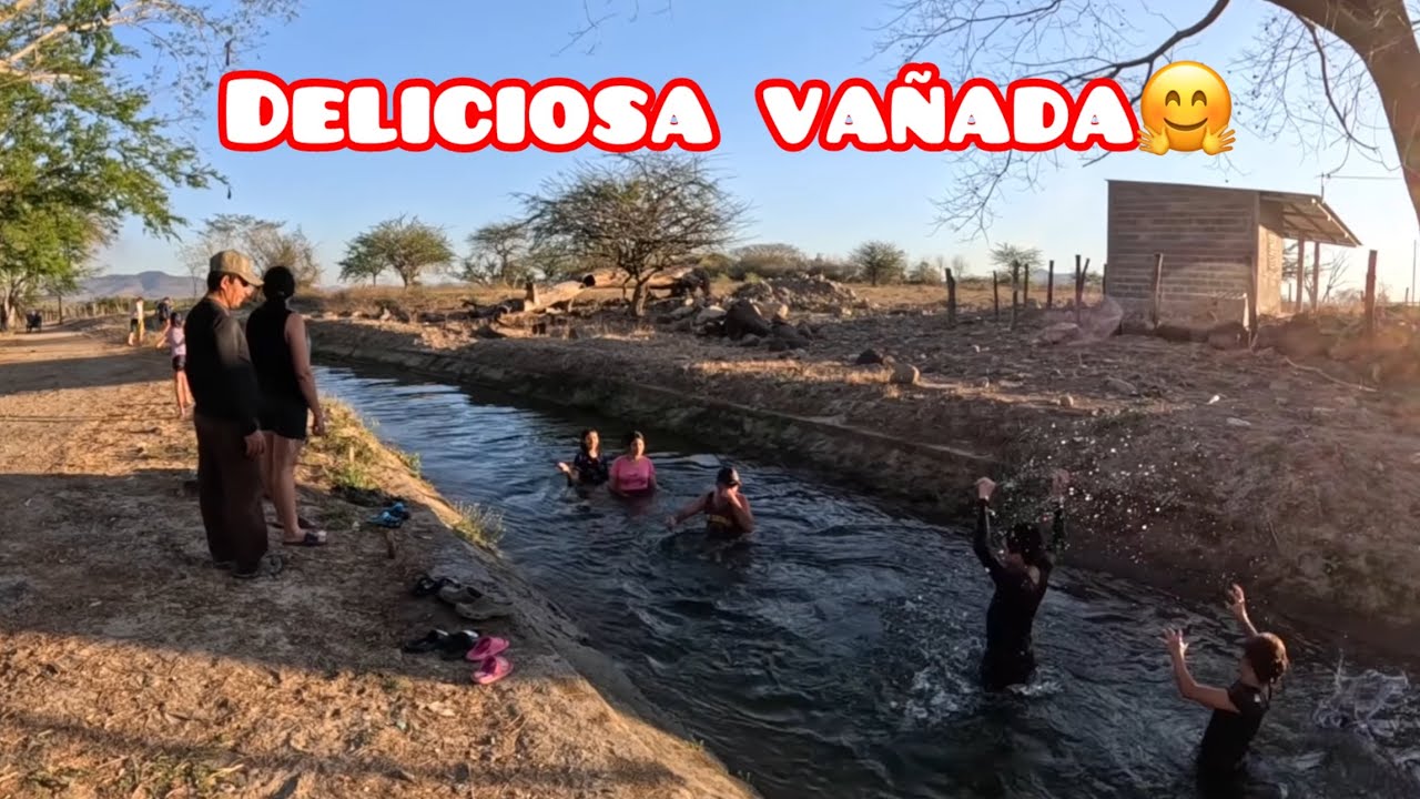 DISFRUTANDO DE UN RICO VAÑO EN LAS CANALETAS DE NUEVA CONCEPCION💦💧 