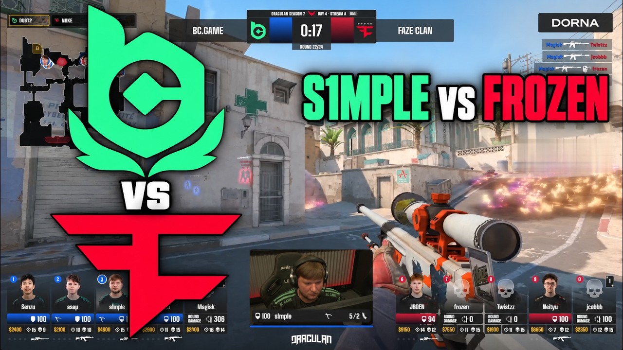 BC.Game vs FaZe - HIGHLIGHTS - Digital Crusade DraculaN Season 7 Lower Bracket Semi-Final