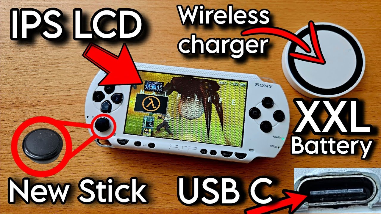 Эта модифицированная PSP действительно БЕЗУМНА — огромный аккумулятор, и многое другое.