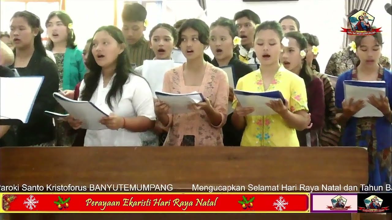 KOOR GENDING : SMP KATOLIK SANTA MARIA SAWANGAN, MISA NATAL PAGI 25 DESEMBER 2023
