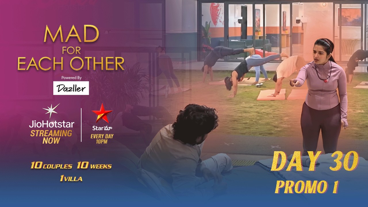 Yoga Pose Challenge | Mad for Each Other | Day 30 | Promo 1 | JioHotstar