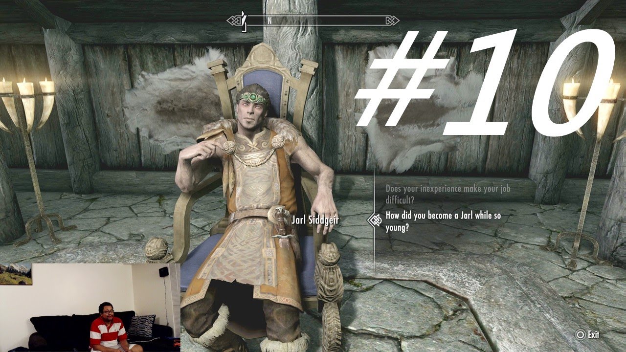 Lets Play Skyrim Part 10: Falkreath Hold Exploration Walkthrough