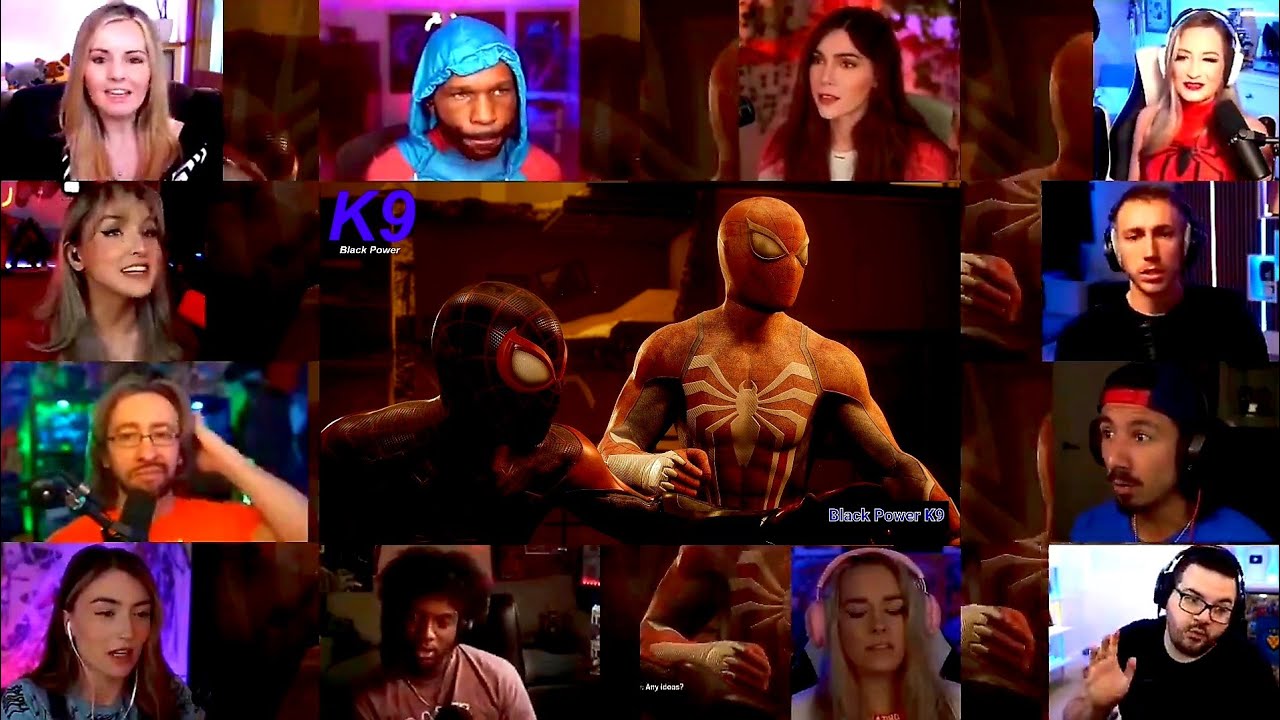 Marvel's Spider-Man 2: Sand Man Vs Spider Man - Movie Story Reaction Mashup [12 People React] Part 2