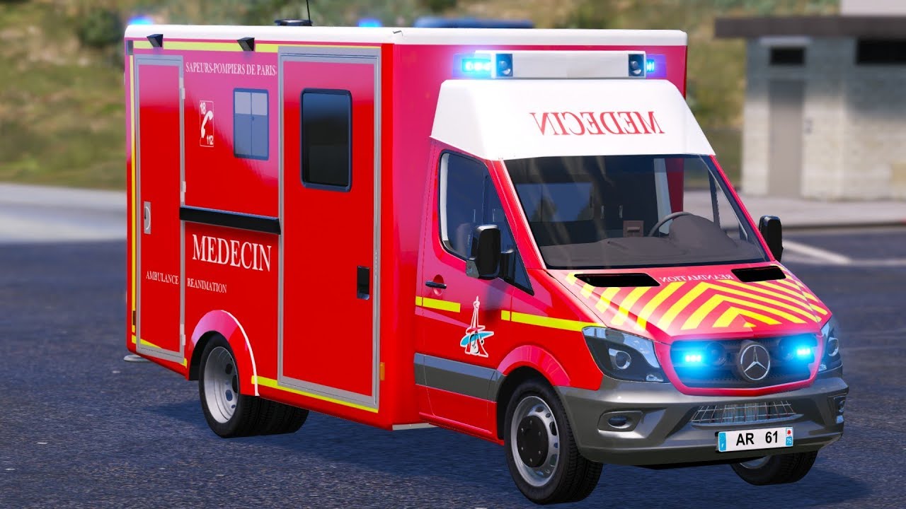 [GTA5] AMBULANCE DE RÉANIMATION | POMPIERS DE PARIS #7