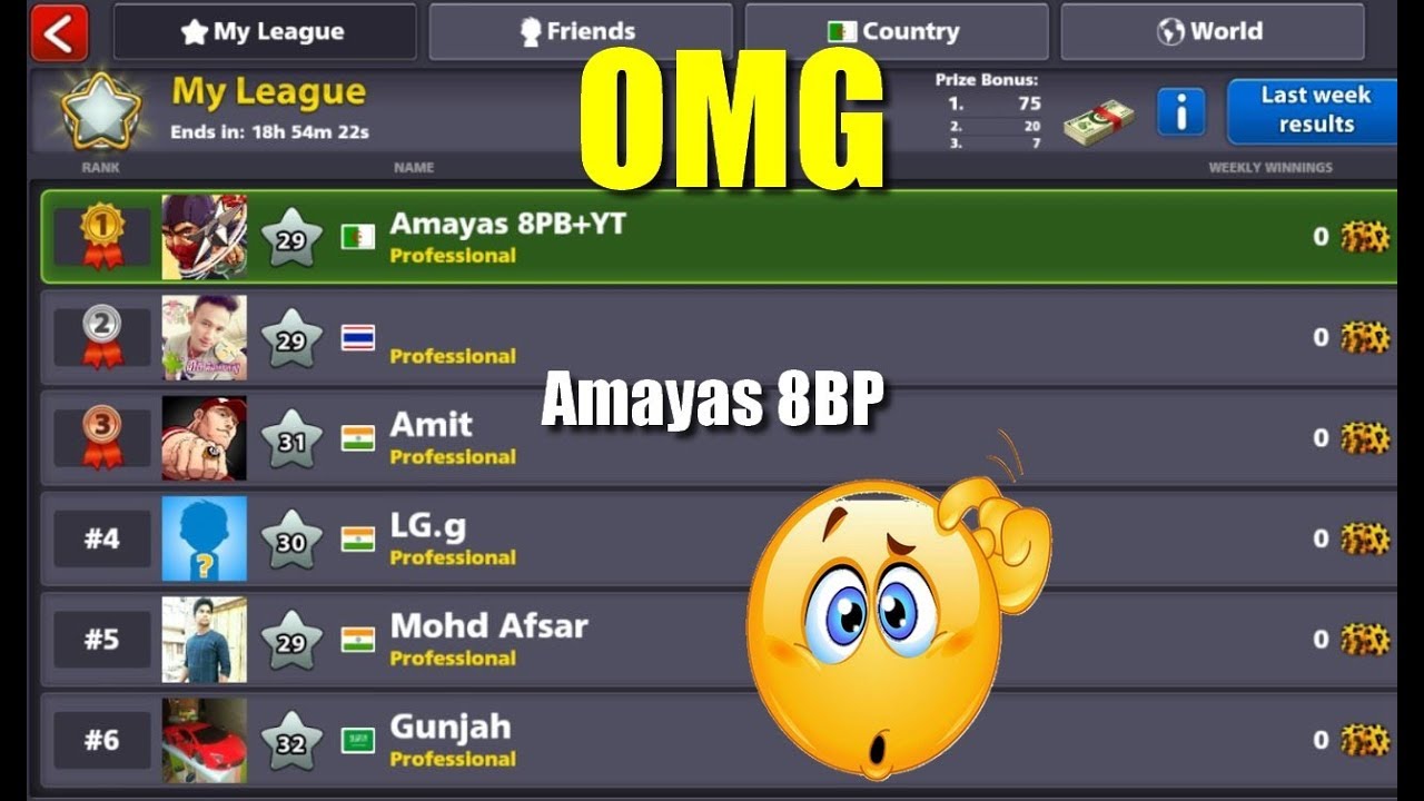 8 Ball Pool  League Top Trick 75Cash Free