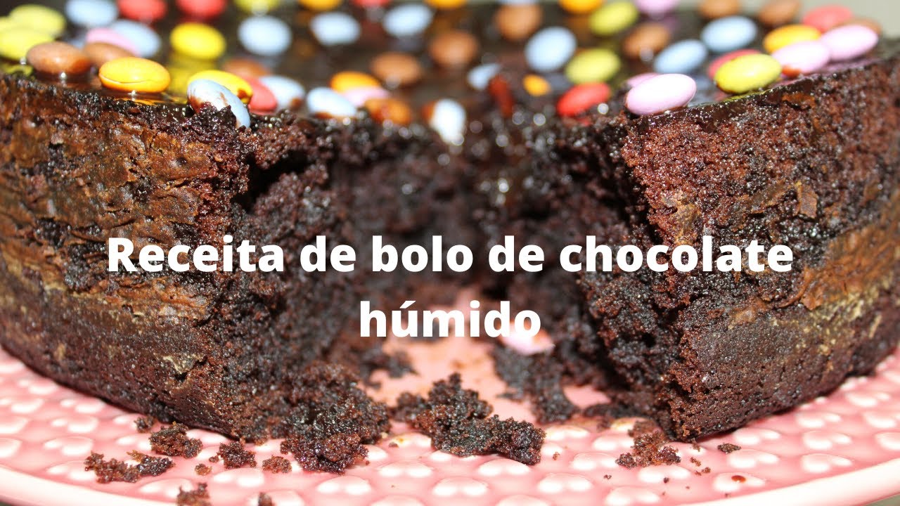 Bolo de chocolate húmido