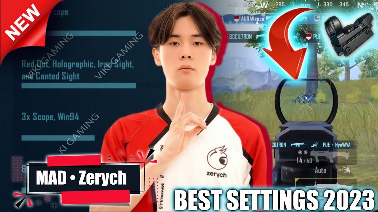 New Best Sensitivity Settings For Pubg MobileㅣNew Sensitivity And Control MAD Zerychㅣ5 Finger Gyro