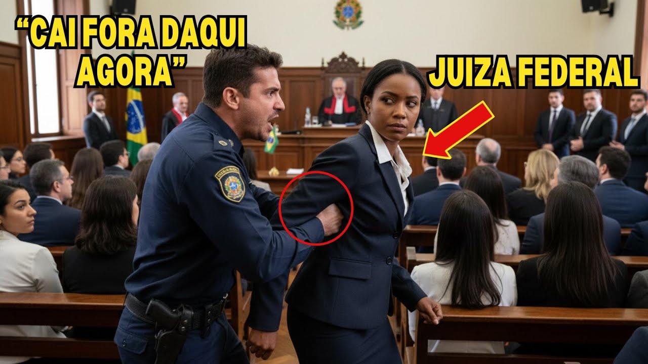Policial do Tribunal Expulsa Mulher Negra — O Silêncio Toma Conta Quando Ela Se Apresenta Como Juíza
