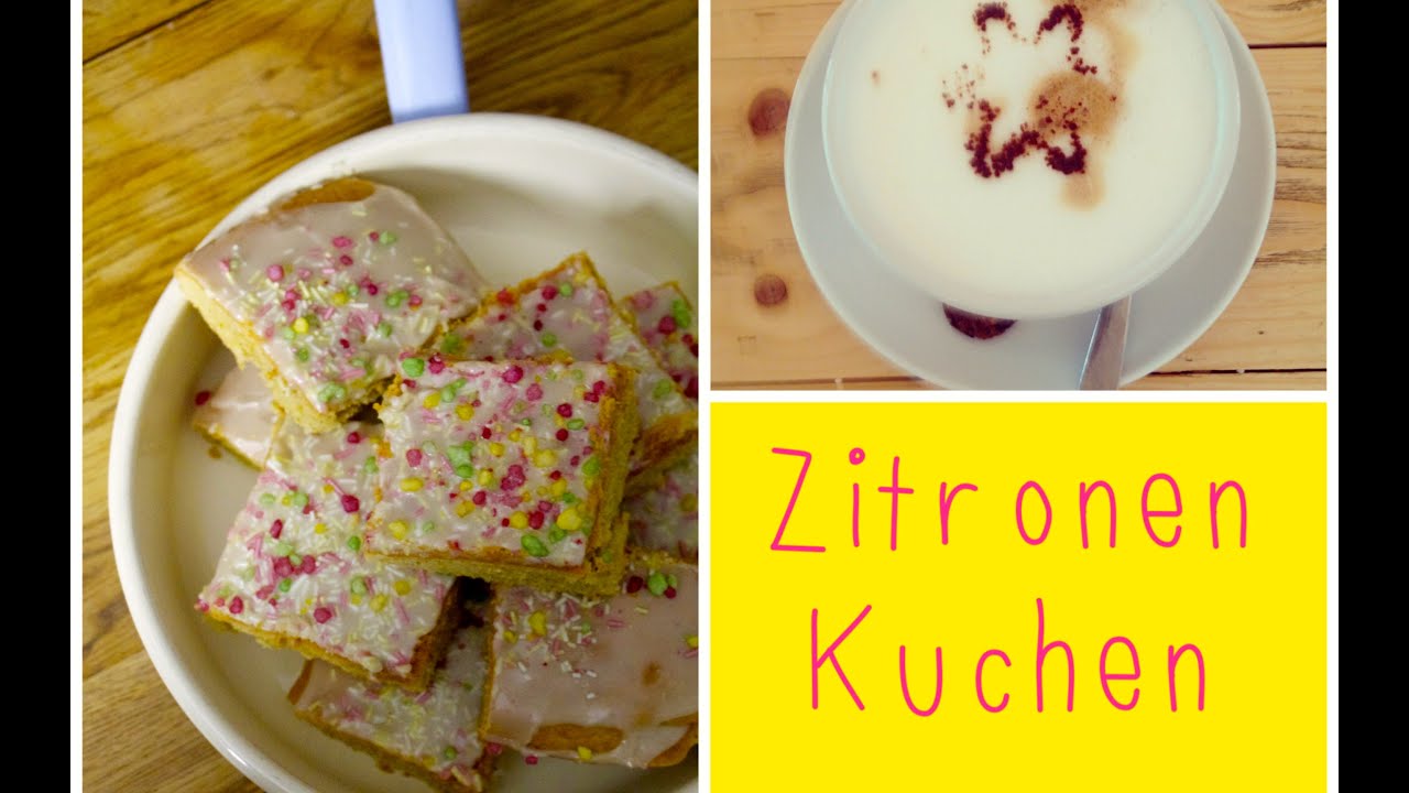 Bunter Zitronenkuchen vom Blech