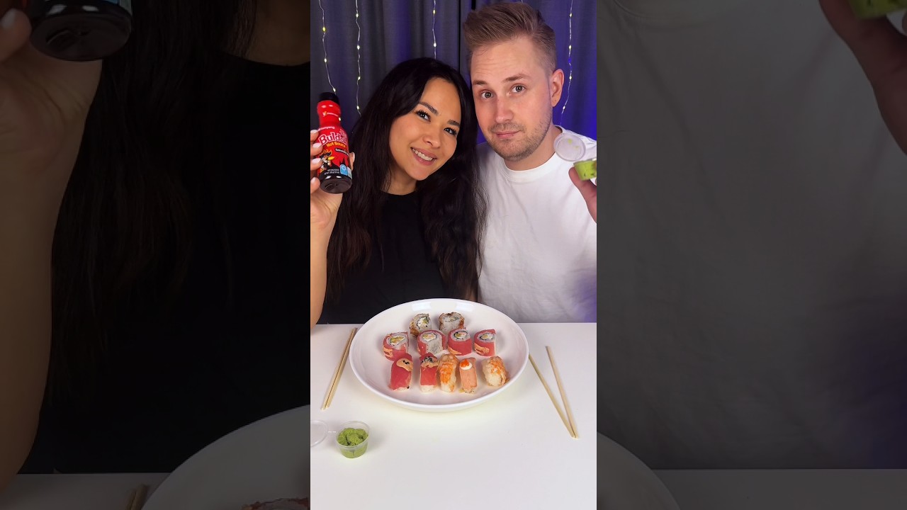 Sushi Roulette🍣 The Sushi Won.🏆 #challenge #sushi #poisonedsushi