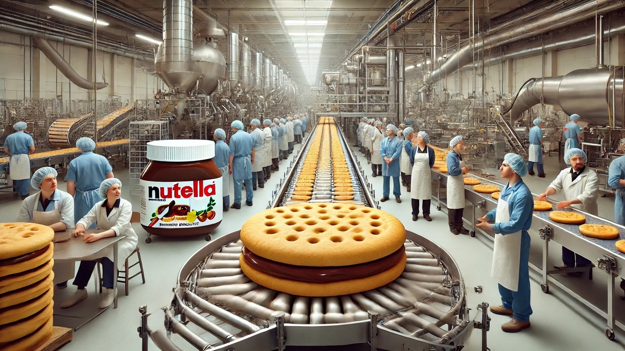 Inside the Nutella Biscuit Factory 🍪 | How the World&rsquo;s Favorite Snack Is Made | ManuFact