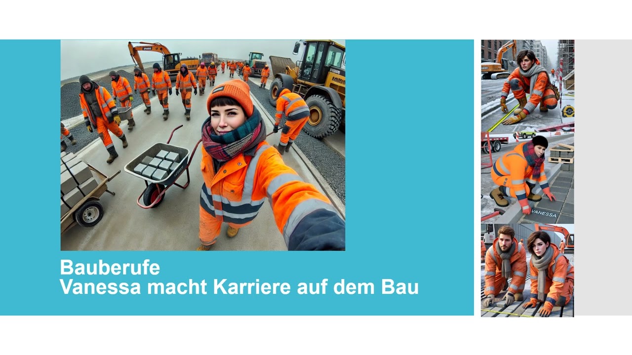 Bauberufe   Frauen machen Karriere auf dem Bau (Audio, Adjektive)