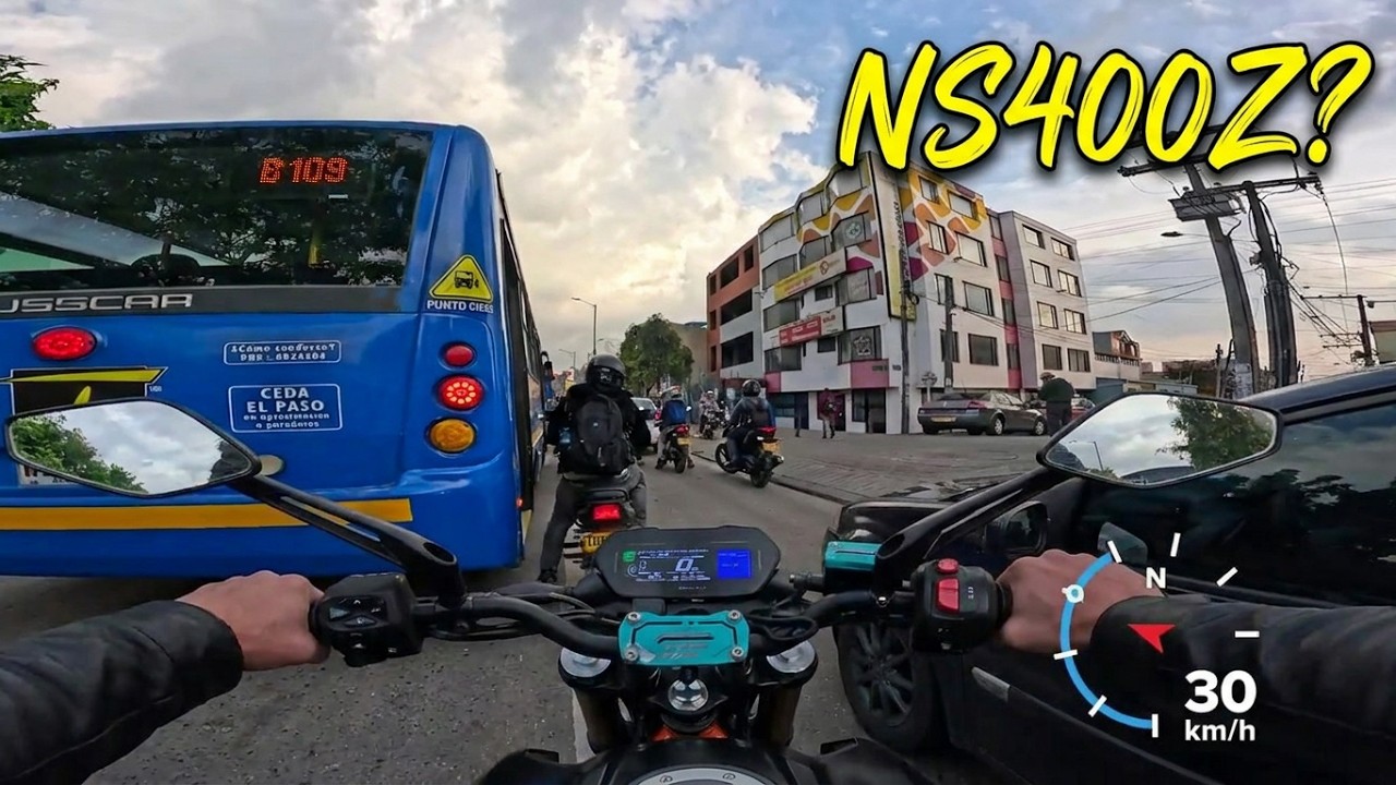 En Ns400 por la ciudad