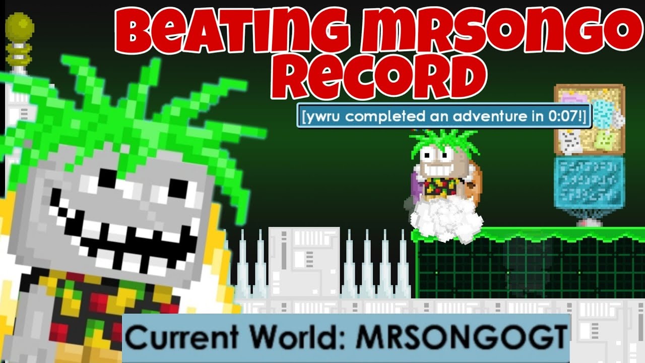 Challenge @Mrsongo in his parkour || did i won? ||growtopia