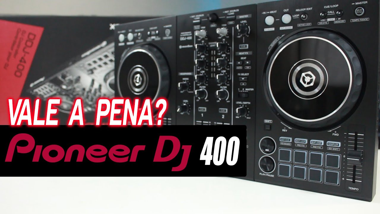 Pioneer DDJ 400 Unboxing e Review Portugues