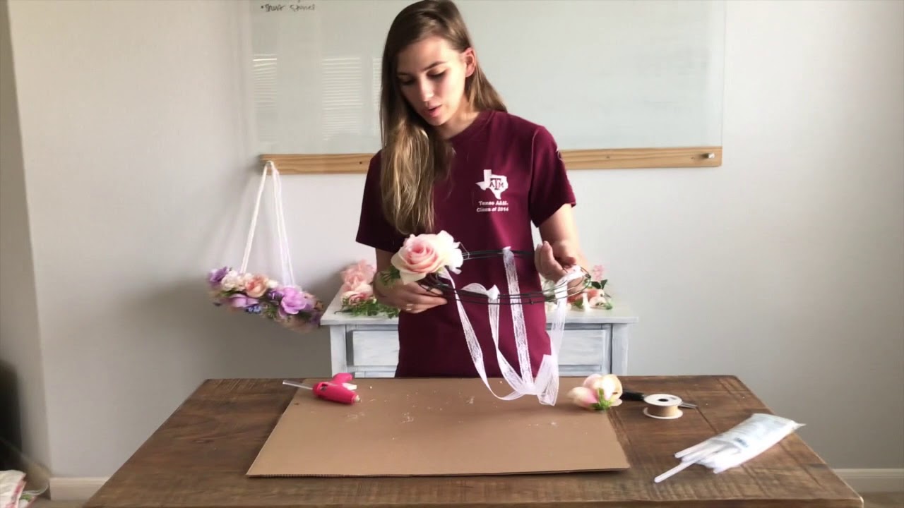 How to make a floral mobile
