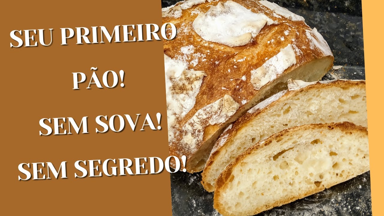 PÃO RÚSTICO | FERMENTAÇÃO NA GELADEIRA | SEM SOVA