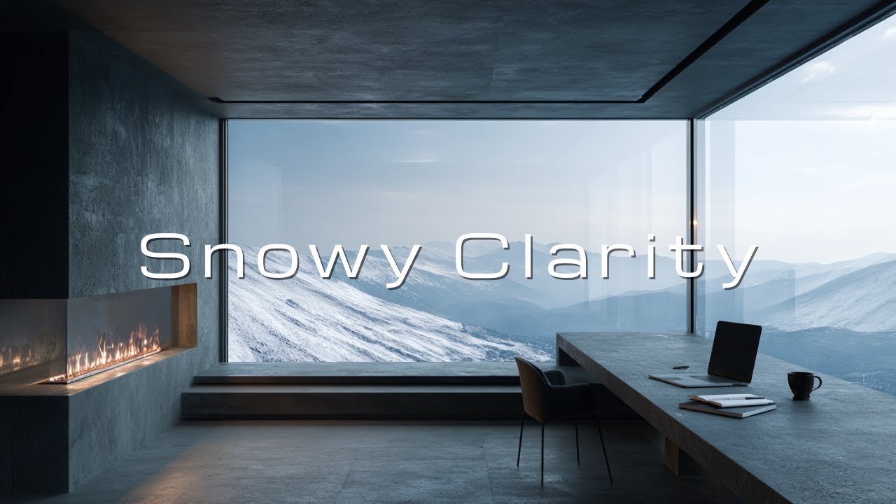 Minimal Ambient for Deep Work – Absolute Focus Snowy Peaks