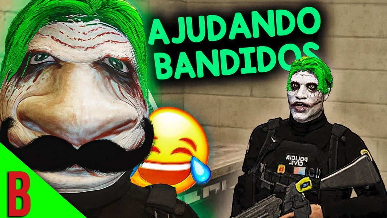 Virei POLICIAL pra AJUDAR os BANDIDOS dessa VEZ e... - GTA RP COMPILADO