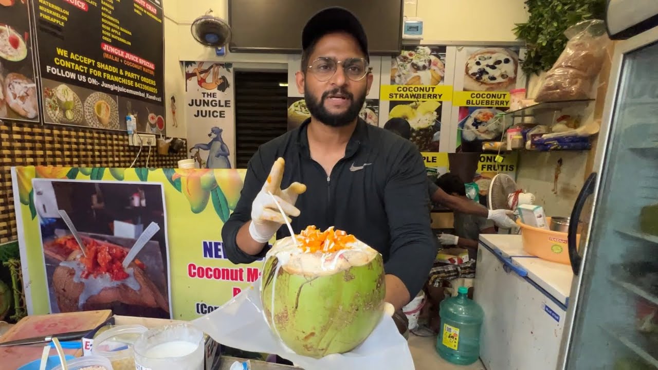 Coconut Crush Mango Rs.280 at The Jungle Juice | Indian Street Food