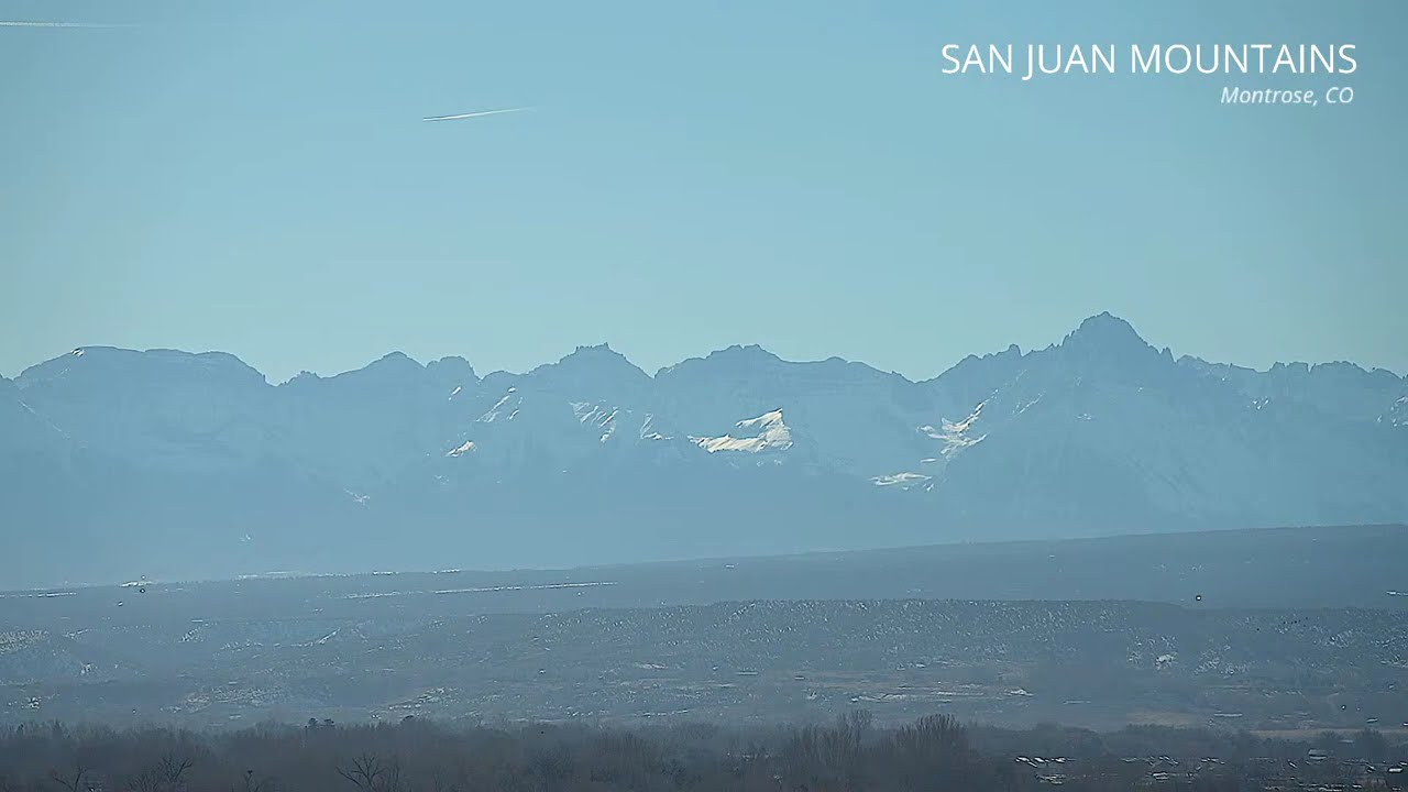 San Juan Mountains Live Stream - Montrose Colorado - January 20