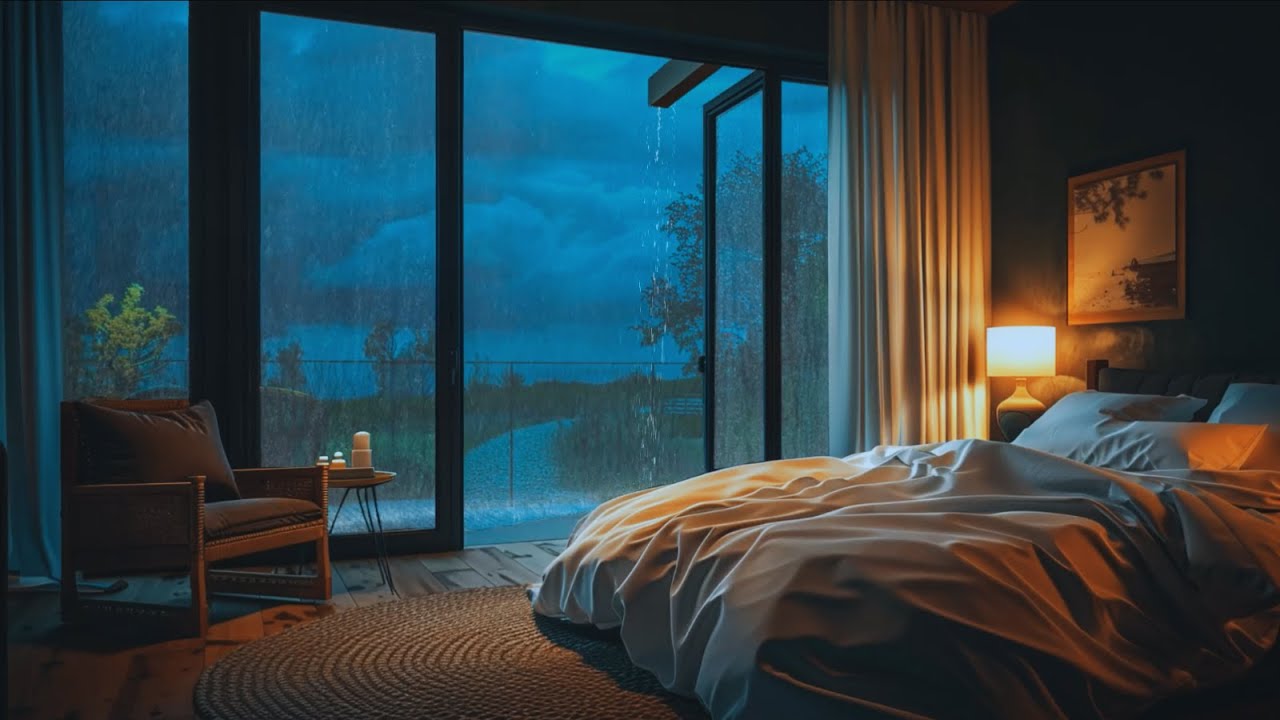 Soothing Deep Sleep Music Piano and Soft Rain 🌧️ Relaxation Music for Stress Relief Insomnia Healing