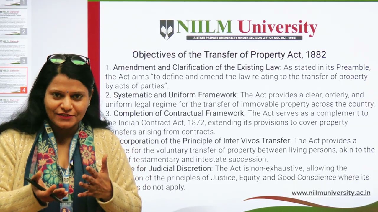 Introduction to Property Law | Transfer of Property Act 1882 Explained | Dr. Usha Rani