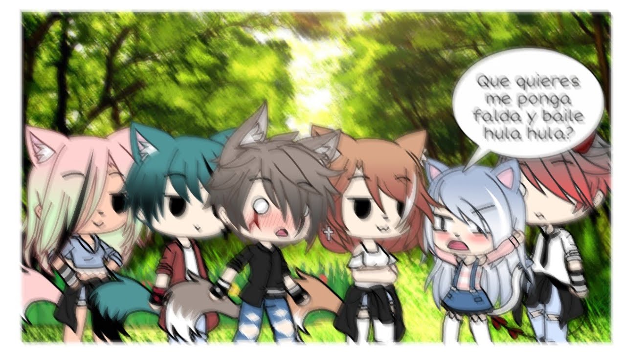 Que quieres me ponga falda y baile hula hula?!//meme//Gacha life//Çelëstial chän