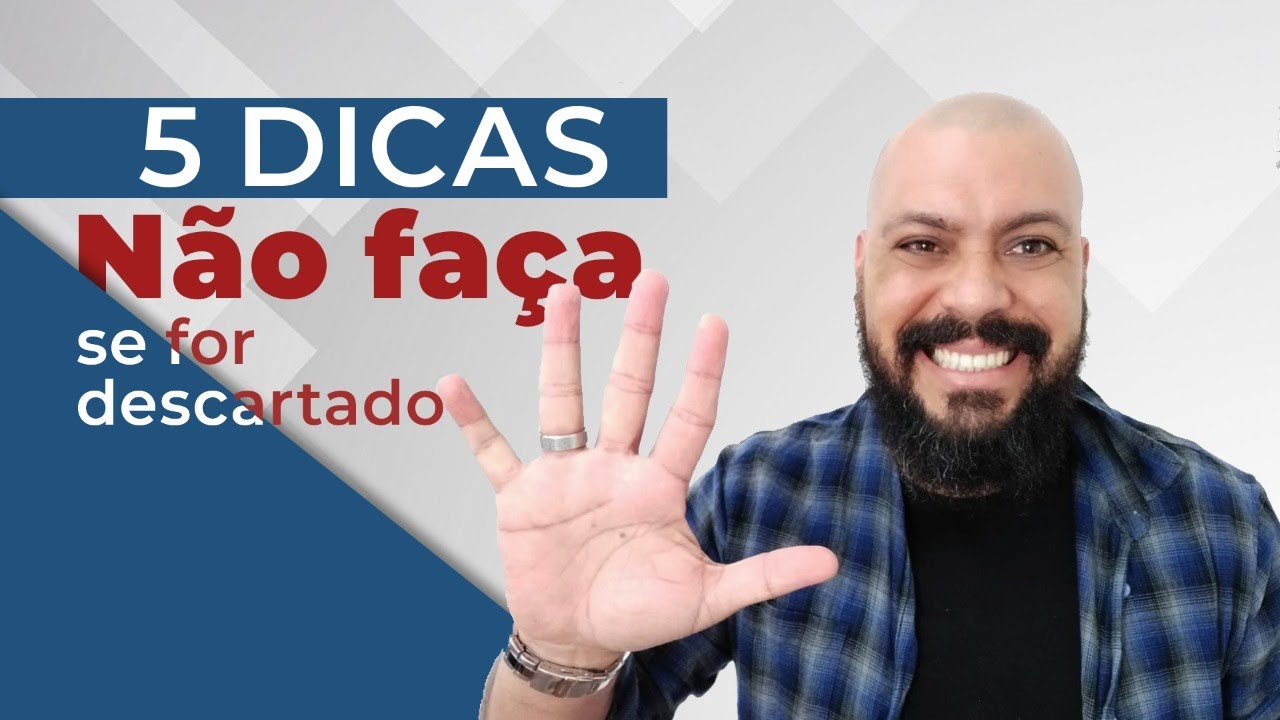 05 COISAS que NÃO se  deve fazer após o DESCARTE