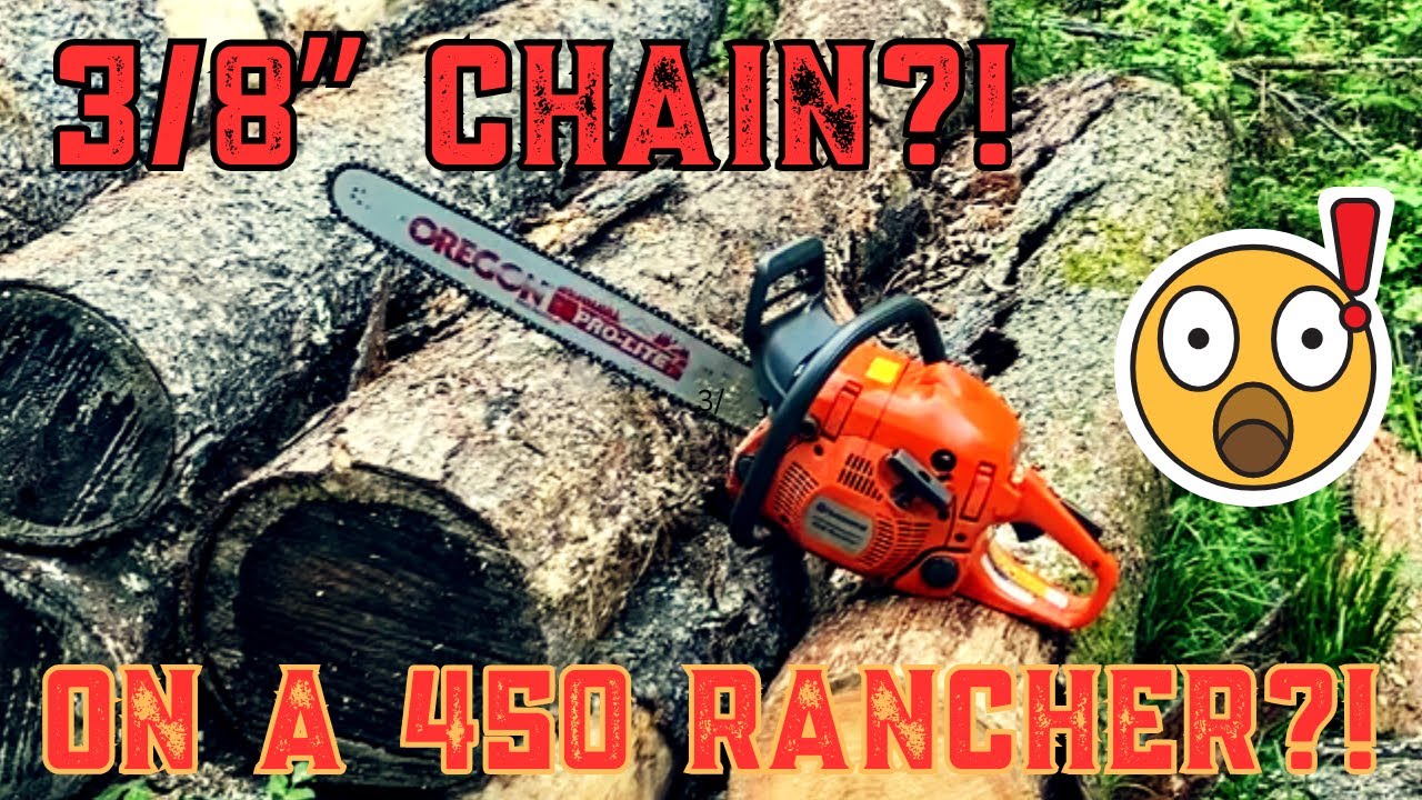 Цепь 3/8 дюйма на Husqvarna 450 Rancher