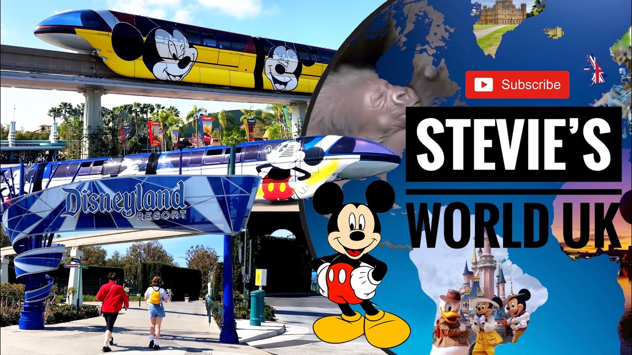 COMPLETE MONORAIL TOUR OF DISNEYLAND RESORT ANAHEIM CALIFORNIA