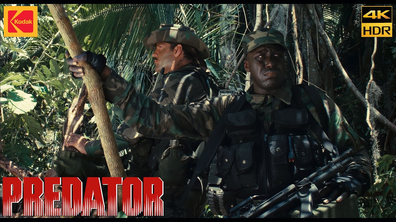 Predator (1987) Old Painless - Payback time Movie Clip 4K HDR10+ Kodak 2383 D55