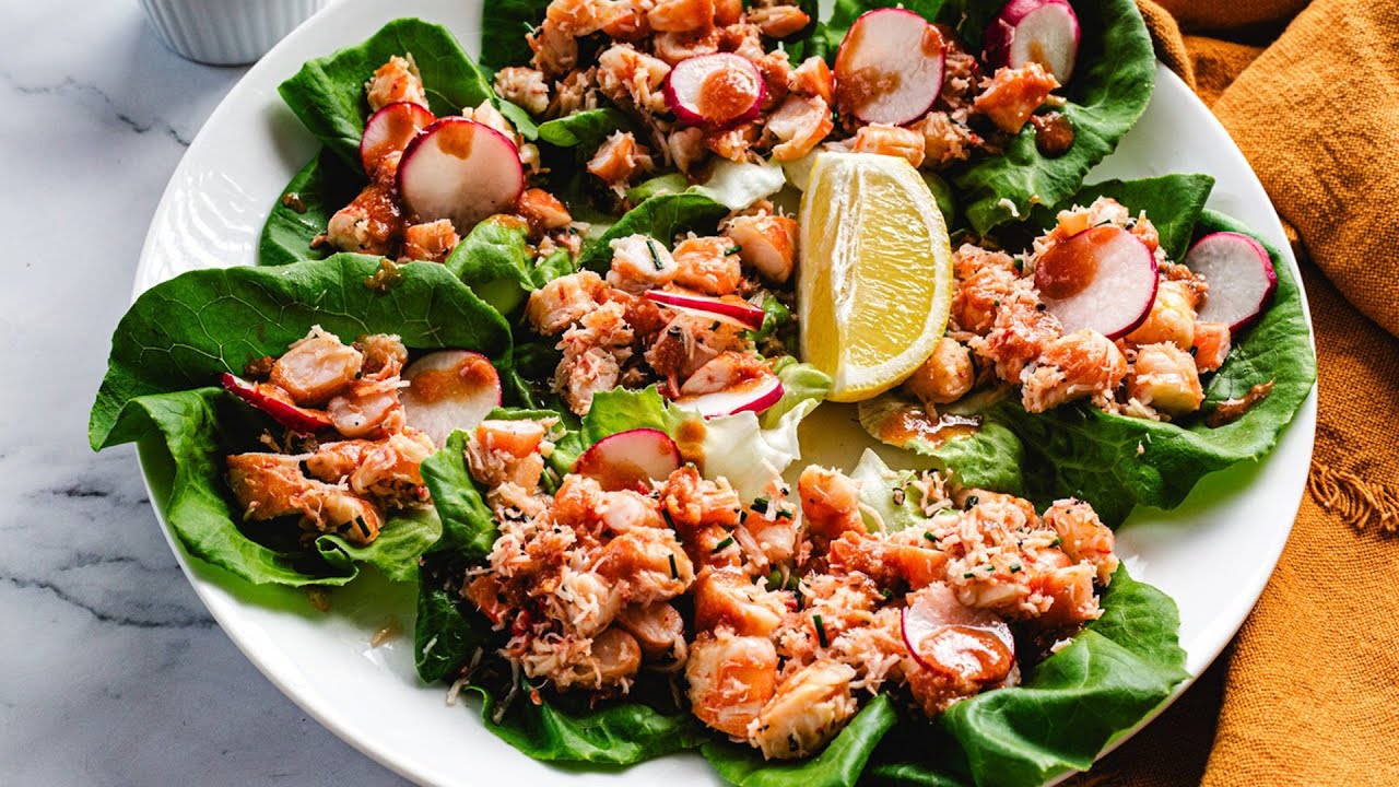 Crab and Shrimp Cocktail Lettuce Wraps Recipe