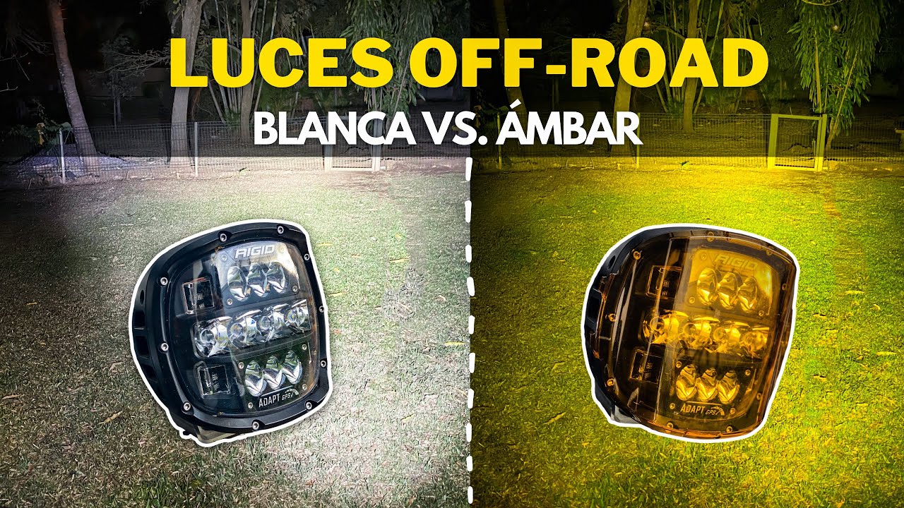 Luces Off-Road: BLANCA VS. ÁMBAR