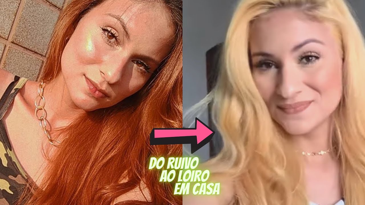 DO RUIVO PARA O LOIRO CLARO EM CASA (DESCOLORAÇÃO GLOBAL SOZINHA)