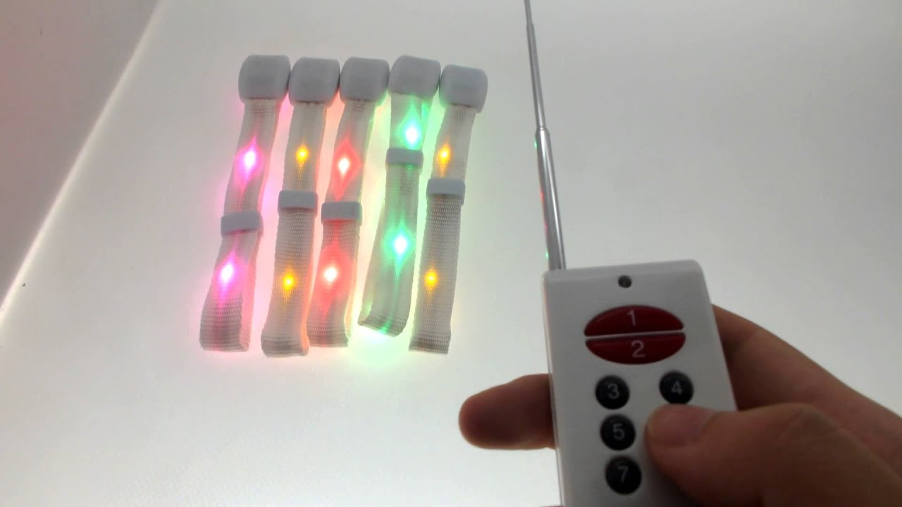 Remote control led bracelet ,Remote control ed bracelet manufacturer supplier factory