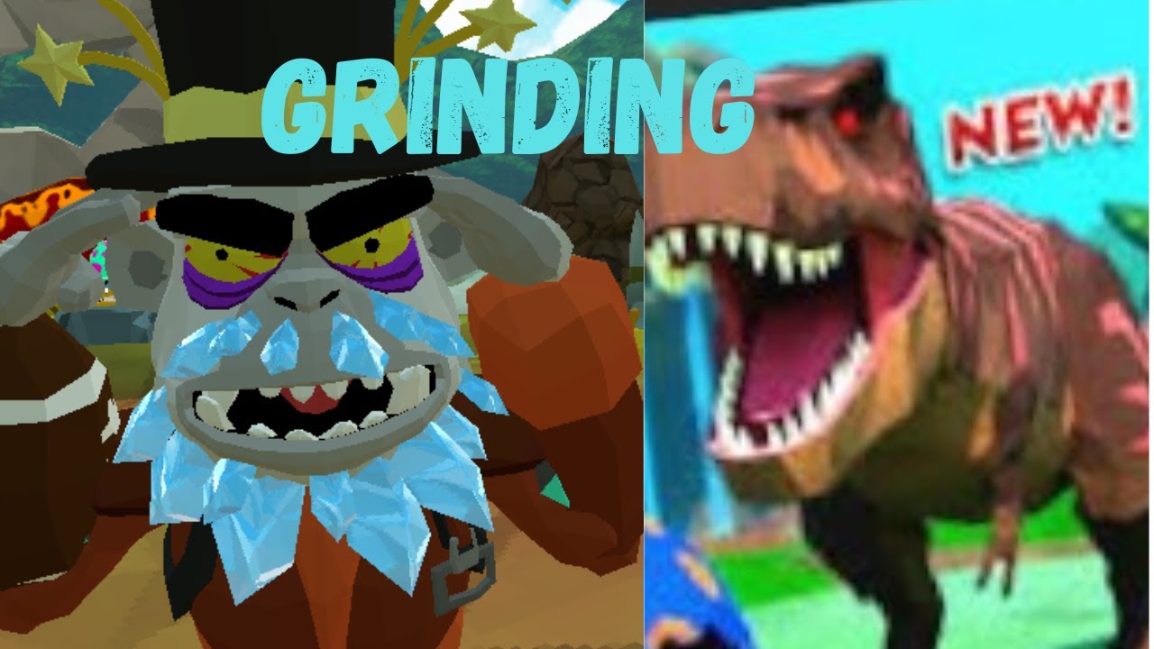 Grinding T-Rex in UG for 10 minutes