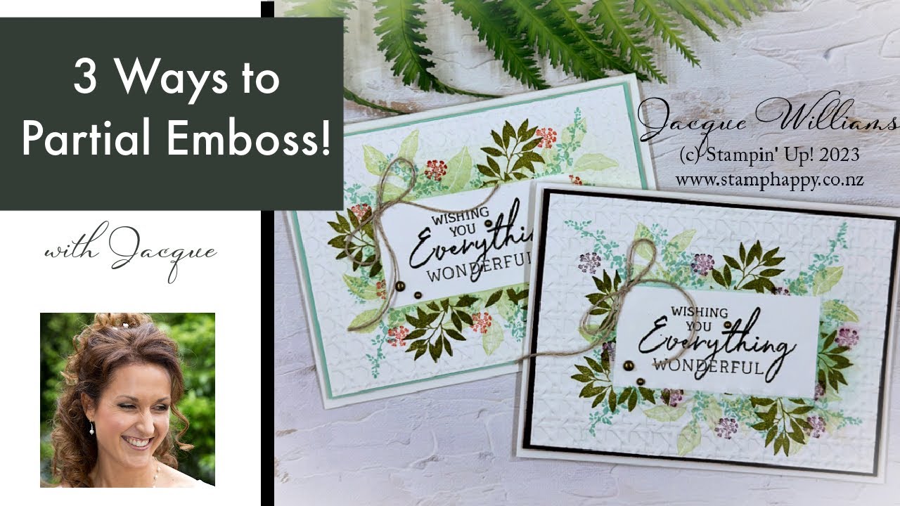3 Ways to Partial Emboss with Embossing Folders!
