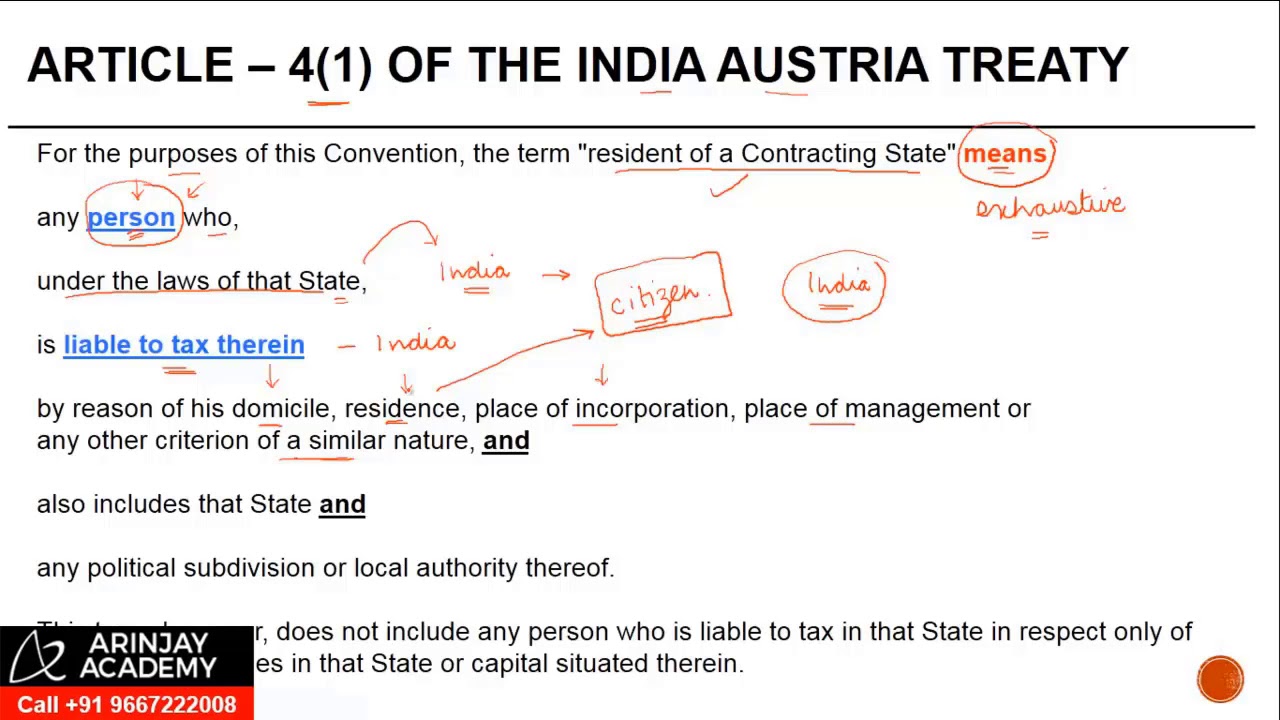 Who is Resident in International Tax - CA Final International Tax Paper 6C